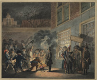 KT 2010 203
<br/>
Democriet's Verjaar-Feest der Revolutie, gehouden ten Huize van Van Belle den 2den Februarij 1796
<br/>
<em>Vos, Jacob Willemsz. de (1774-1844)</em>